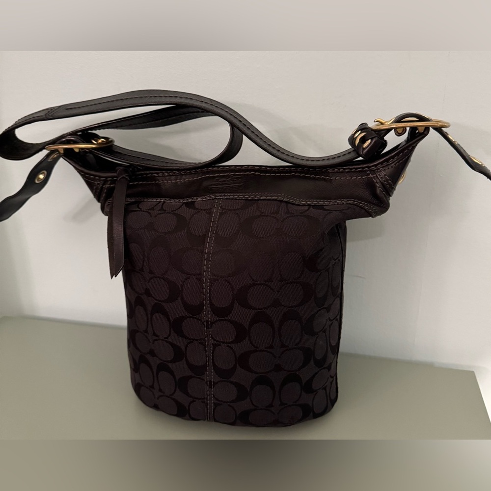 Coach Signature Duffle Bleeker Bucket Bag Vintage Authentic Gently Used